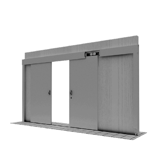 Fire-rated sliding door